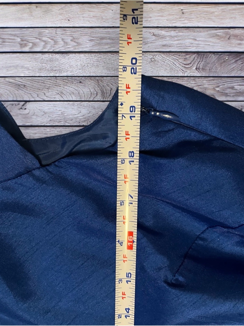 Kim Rogers Midnight Blue Dress with Tie Waist size 16 - Picture 7 of 7